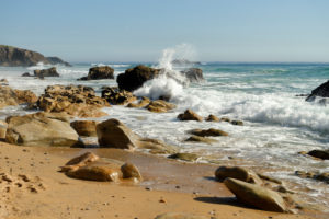 Cote Sauvage coast, Quiberon peninsula, Departement Morbihan, Atlantic, Brittany, France Cote Sauvage coast, Quiberon peninsula, Departement Morbihan, Atlantic, Brittany, France